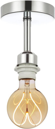 Polished silver ceiling light - polished,