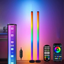2X Floor RGB LED Lamp Corner Light Standing Mood Remote Colour Modern Minimalist