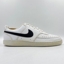 Nike Court Vision Low Next Nature Men's White Faux Leather Trainers UK Size 11