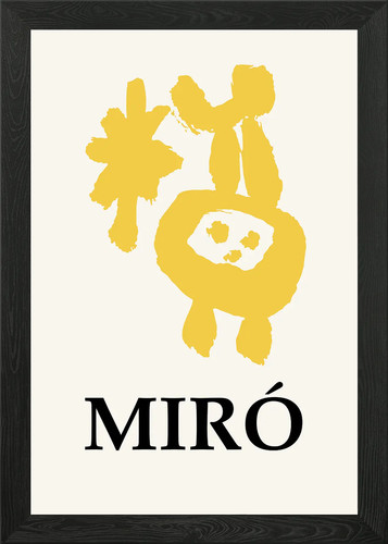 Miro framed wall art poster - miro,