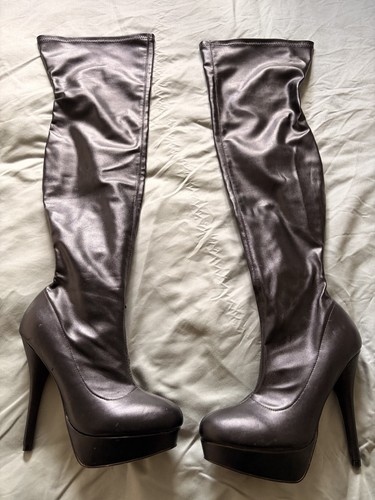 Women thigh high - high, pvc