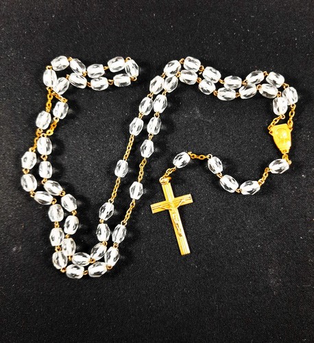 Art deco rosary 22k rolled - art,