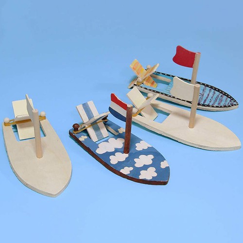 Khaki diy wood sailboat model - khaki,