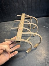 Vintage 7 Tine Prong Garden Cultivator Hoe Rake Claw Implement Farm Head Only