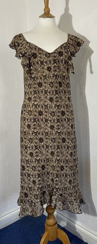 Amaranto size dress brown - amaranto, 14