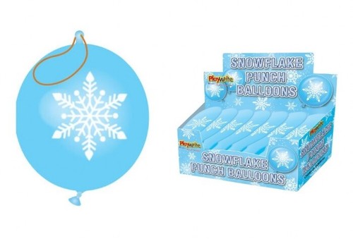 Snowflake punch balloons - x,