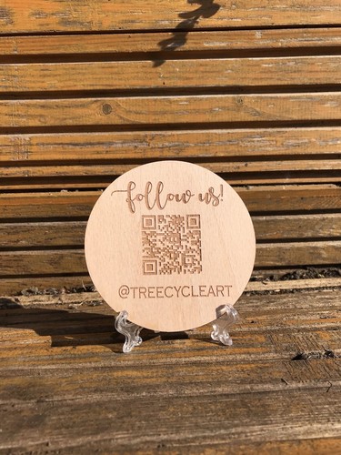 Code plaque wooden - code, engraved