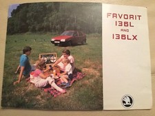 Skoda Favorit 136L and 136LX Car Brochure - August 1990
