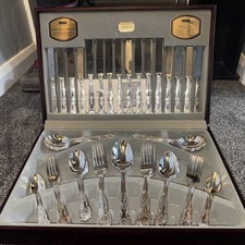 Viners 58 piece silver plated cutlery set - Kings Royale