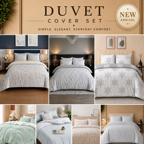 Luxury reversible duvet cover - reversible,