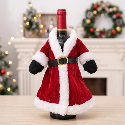 Santa christmas wine bottle - santa,
