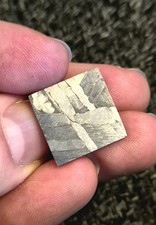 SEYMCHAN Pallasite PMG 2.69g Meteorite Slice, Etched Polished in display box 