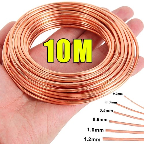 10m pure copper wire round - 10m,