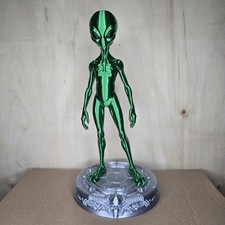 Green alien figurine on a
