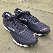Brooks Womens Adrenaline GTS 20 Black Purple Running Shoes Trainers UK 10