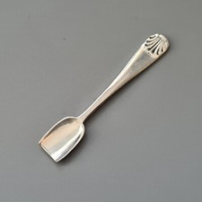 Solid Silver Salt Spoon by S J