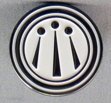 Awen pin badge. Druid design