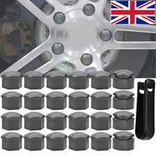 24x Grey Wheel Nut Bolt Studs