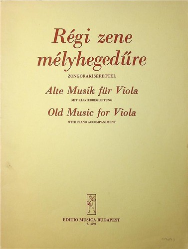 Old music for viola - old,