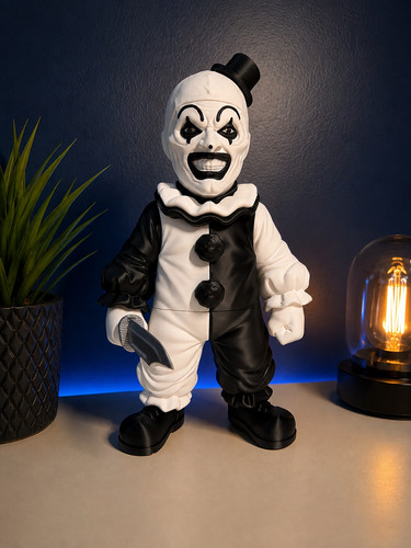 Printed art the clown - printed,