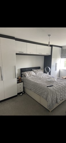 Wardrobe and over bed storage - storage,