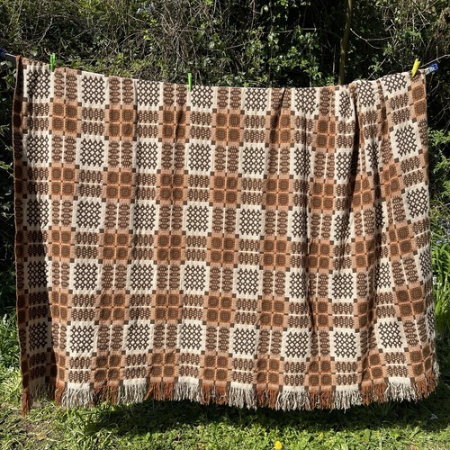 Vintage welsh wool tapestry - vintage,