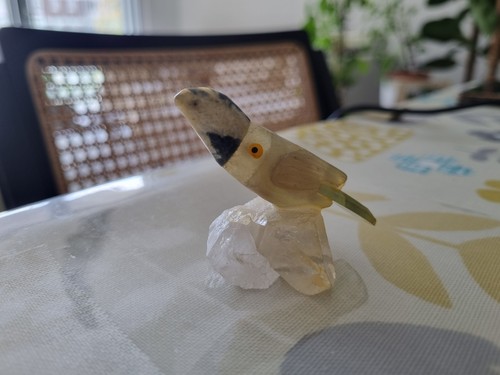 Vintage carved stone - vintage, bird