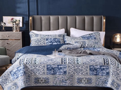 Superking patchwork bedspread - patchwork,
