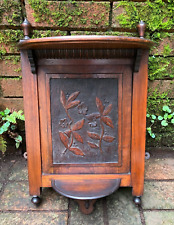 LARGE CARVED MAHOGANY COUNTRY HOUSE WALL BRACKET SHELF