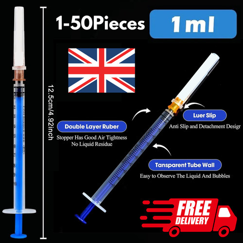 50x 1ml syringes with - 1-50x, cap