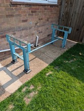 Industrial Cast Iron Table Legs Antique Pair