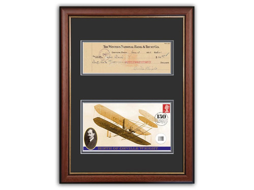 Framed orville wright signed - framed,