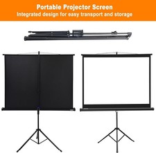Display4top 60" Portable Projector Screen 4:3 Portable Foldable