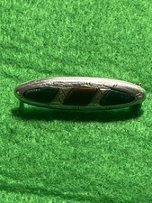 Hallmarked Scottish Sterling Silver Agate Brooch Victorian Antique