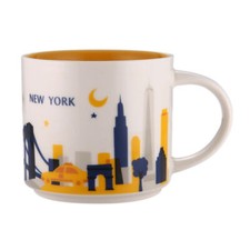 Starbucks Global City Paris New York "You Are Here" ceramic coffee mug 414ml