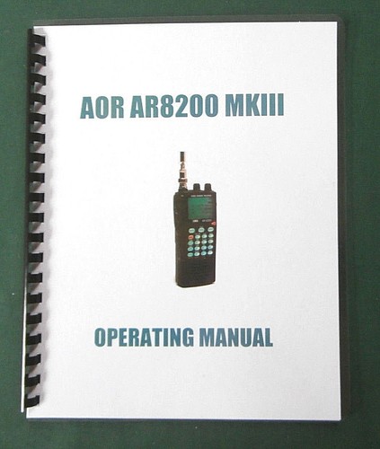 Aor ar8200 mkiii operating - mkiii,