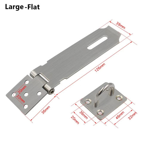 Stainless steel padlock hasp - stainless,