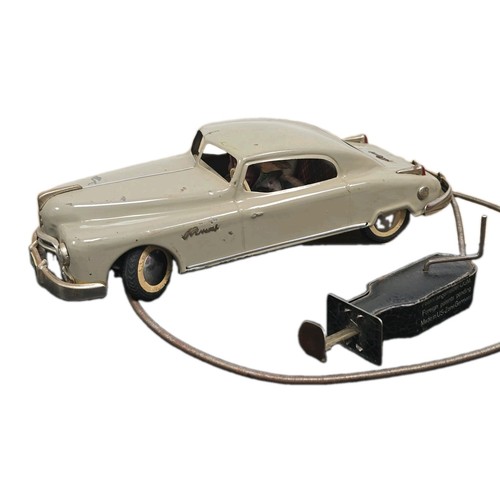 Vintage tin toy car - vintage,