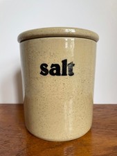 Vintage Glazed Stoneware Salt