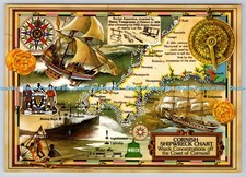 D324694 Maps. Cornish Shipwreck Chart. Wreck Concentrations off the Coast of Cor