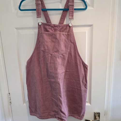 Denim pink cord dungaree - denim,