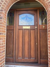 solid wood front door