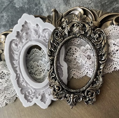 Ornate victorian cameo frame - cameo,