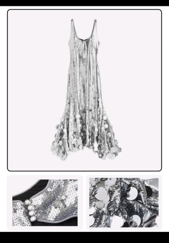 Rabanne sequined flared - rabanne, h&m