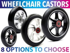 Wheelchair Castors x 2 Wheels