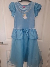 Disney Princess Cinderella Dress, Age 6. Good Worn Condition.