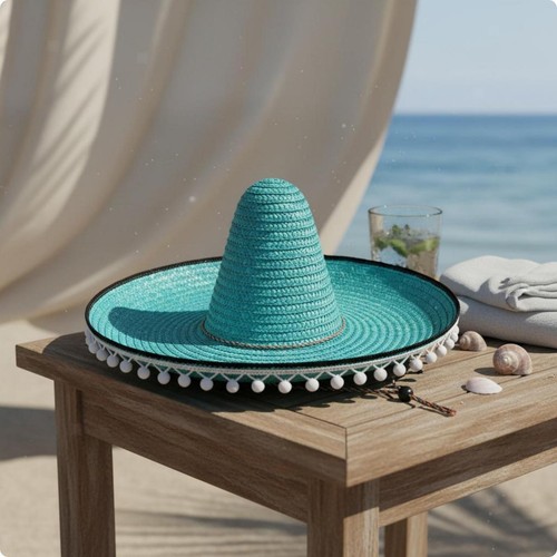 Mexican hat colorful - mexican,