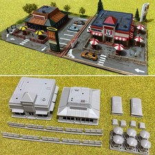N Gauge 1/148 Model Train Railway Layout Buildings Scenery Fast Food Restaurants