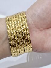 Real 22ct Yellow Gold Plated Bollywood Indian Bangles Size 2.8 