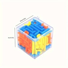 Transparent 3D Maze Cube